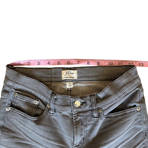J.Crew Toothpick Jeans Size 26 Light Gray - Picture 4 of 8